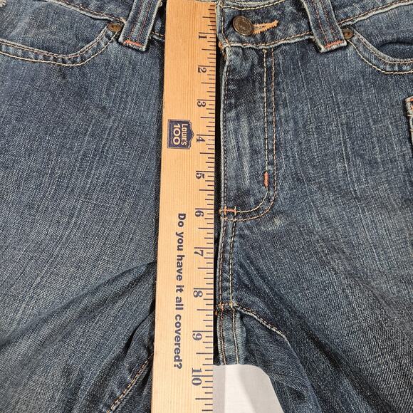 Y2K Tommy Hilfiger Jeans Womens 10 28x31 Bootcut Embroidered Pocket Low Rise - Picture 9 of 11